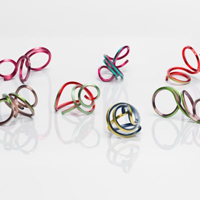 Colorful Brass Ceramic Coating Ring